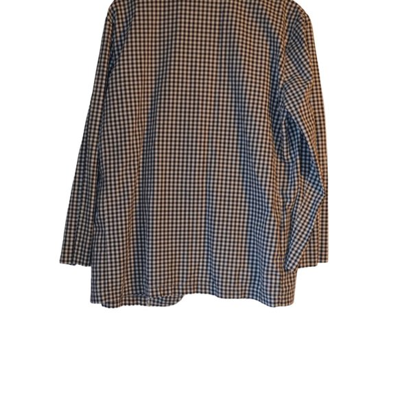 Cathy Daniels Black & White Checkers Light Cotton Long Sleeves Jacket Women M - Picture 7 of 8